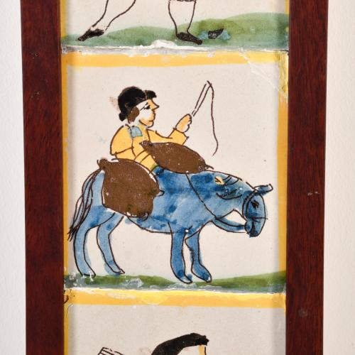 Lote de 3 baldosas catalanas