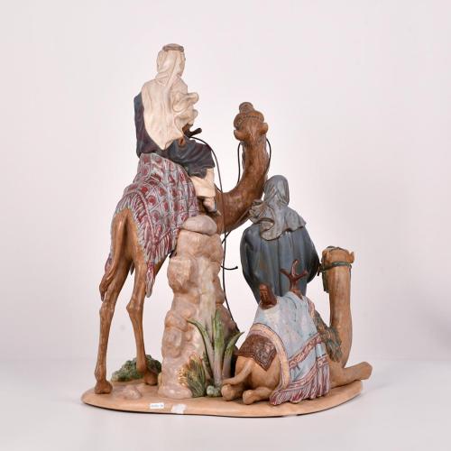 SALVADOR FURIÓ, MANUFACTURA LLADRÓ, "Hombres del desierto"