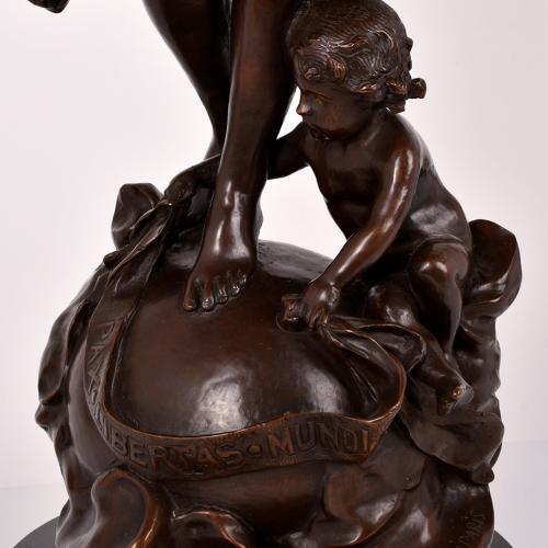 LUCA MADRASSI (1848-191). "Pax Libertas Mundi"