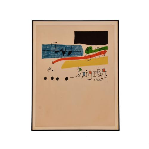 JOAN MIRÓ (1893-1983). "Pediatría", circa 1976 .