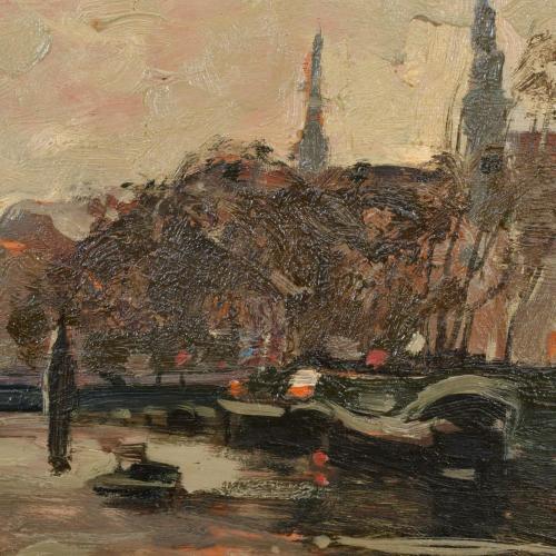 RAFAEL GRIERA (1934-2018).  "Paisaje urbano".