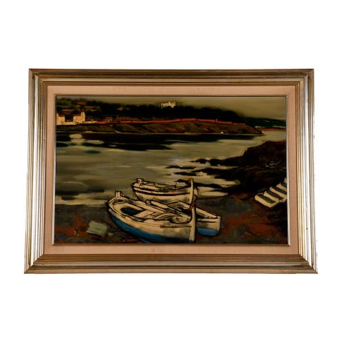 JESUS CASAUS MECHO (1926-2002). "Silence", Cadaqués.