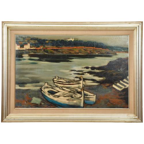 JESUS CASAUS MECHO (1926-2002). "Silence", Cadaqués.