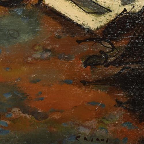 JESUS CASAUS MECHO (1926-2002). "Silence", Cadaqués.