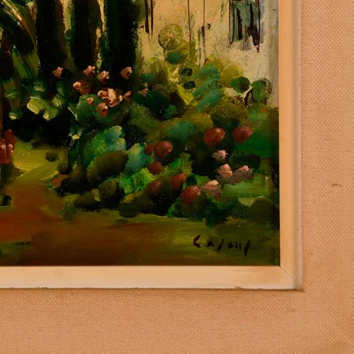 JESUS CASAUS MECHO (1926-2002). "Vista de pueblo".