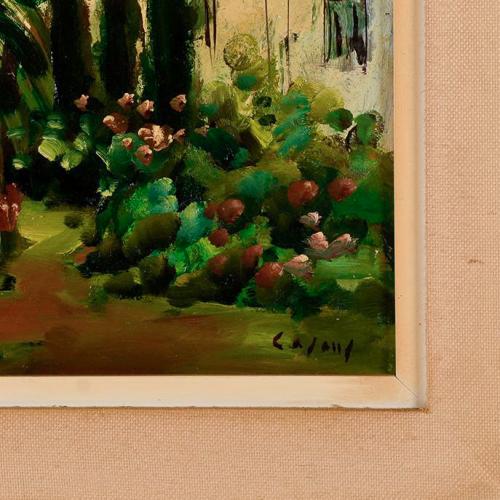 JESUS CASAUS MECHO (1926-2002). "Vista de pueblo".