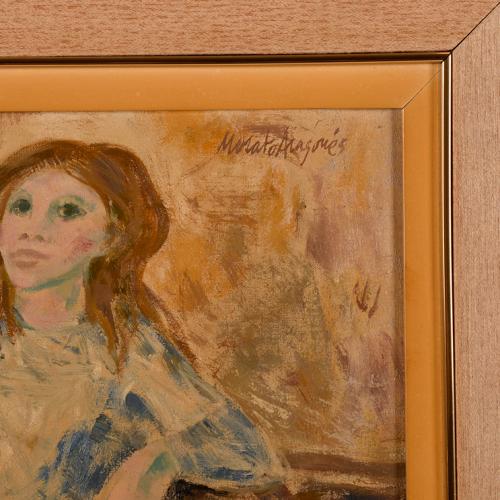 JOSEP MARIA MORATO ARAGONES (1923-2006). "Joven fumando".