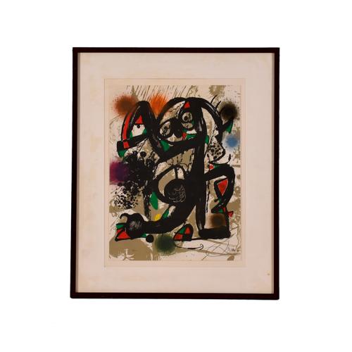 JOAN MIRÓ (1893-1983). "Miró Litógrafo III", circa 1977.