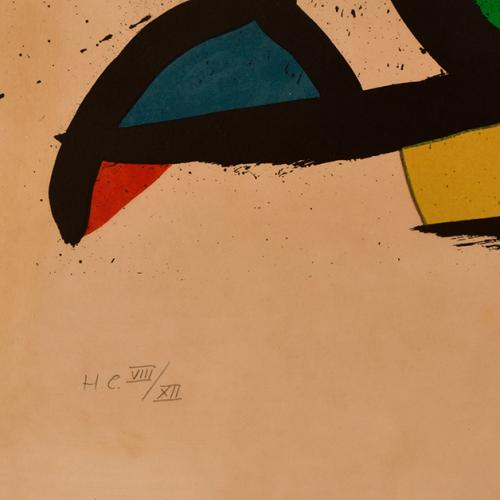 JOAN MIRÓ (1893-1983). "Colpir sense Nafrar-II", 1981.