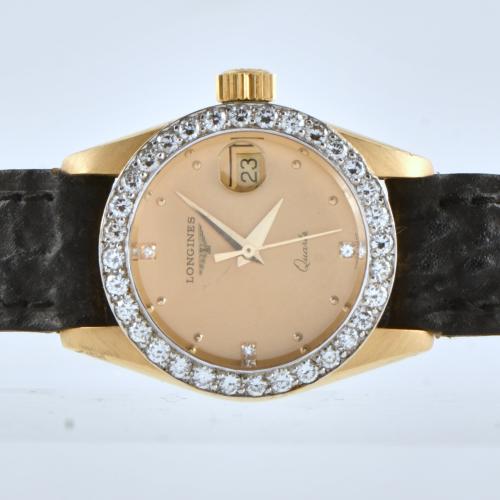LONGINES reloj de pulsera con diamantes.