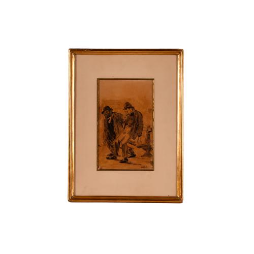 THEOPHILE ALEXANDRE STEINLEN (1859-1923).  "Embriaguez".