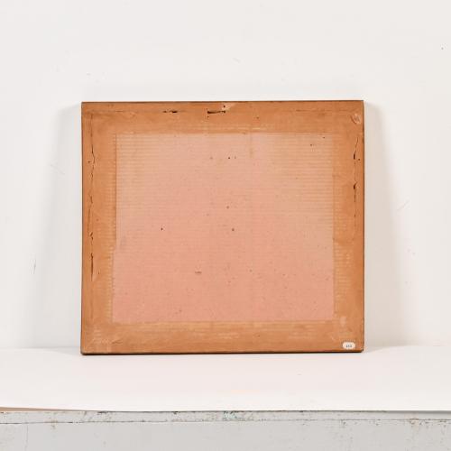 MANOLO HUGUÉ (1872-1945). "Bodegón clavel y uvas".