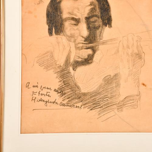 HERMENEGILD ANGLADA CAMARASA (1871-1959). "Retrato del viol