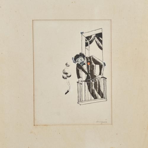 XAVIER NOGUÉS (1873-1940). Conjunto de tres ilustraciones c