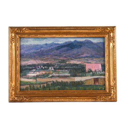 JOAN COLOM I AUGUSTI (1879-1969). "Paisaje de Puigcerdà".