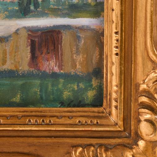 JOAN COLOM I AUGUSTI (1879-1969). "Paisaje de Puigcerdà".