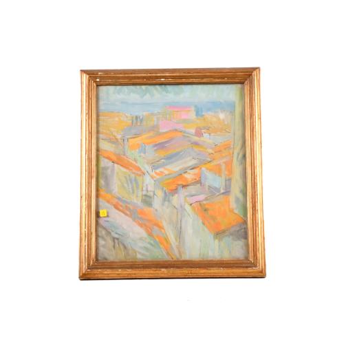 DOMENEC OLIVÉ BUSQUETS (1892-1959). "Tejados".