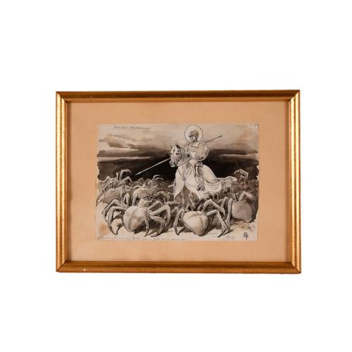 APELES MESTRES (1854-1936). "Sant Jordi Matalaranya".