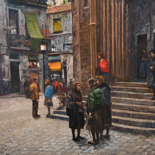 RAMON CAPMANY (1899-1992). "La porta del Born", 1966.