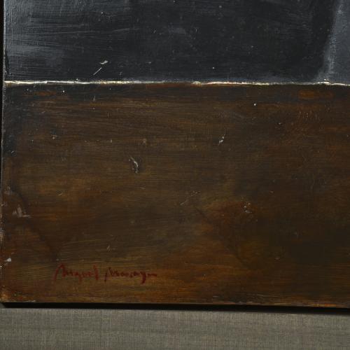 MIGUEL MACAYA (1964). "Dos personajes y una pera".