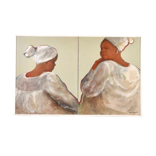 ALEJO VIDAL-QUADRAS (1919-1994).  Díptico, 1990.