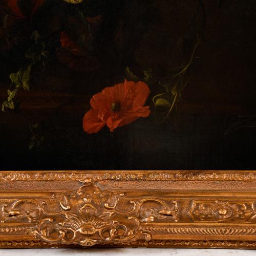 ELIAS VAN DER BROECK (AC. 1650-1708).  "Jarrón con rosas, t