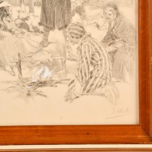 JOSÉ MIRALLES DARMANIN (1850-1900). "La parada".