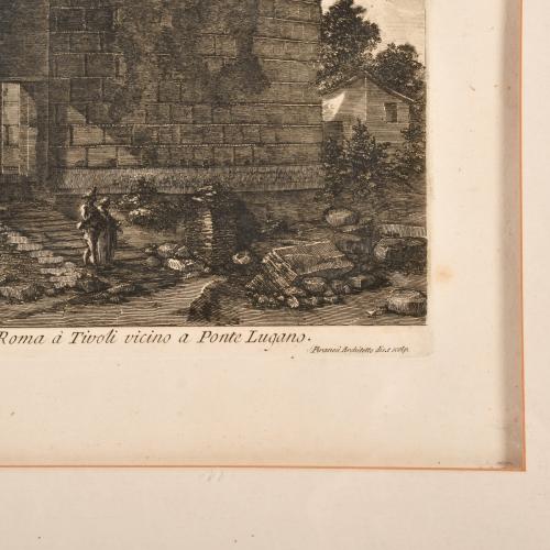 GIOVANNI BATTISTA PIRANESI (1720-1778). Pareja de grabados: