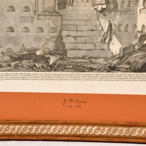 GIOVANNI BATTISTA PIRANESI (1720-1778). Pareja de grabados: