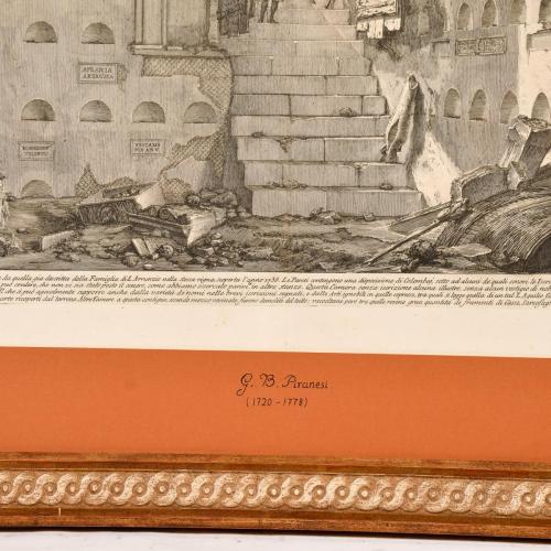GIOVANNI BATTISTA PIRANESI (1720-1778). Pair of prints: "Ca