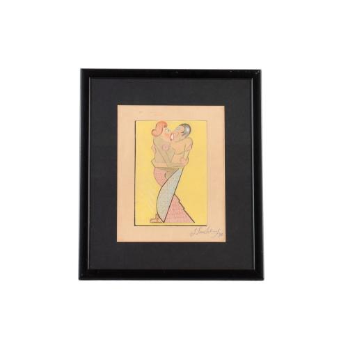 JOAN SANDALINAS (1903-1991). "Pareja", 1948.