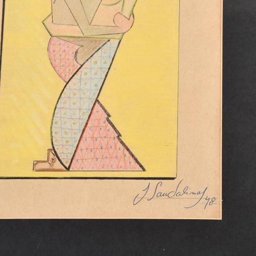 JOAN SANDALINAS (1903-1991). "Pareja", 1948.