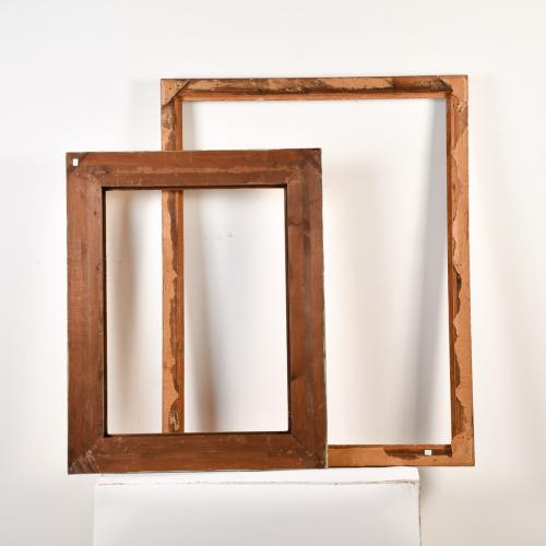 Lote de 2 marcos estilo imperio, siglo XX.