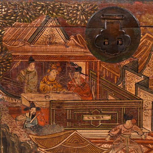 ESCUELA CHINA, DINASTÍA QING, FINALES SIGLO XIX. Neceser de