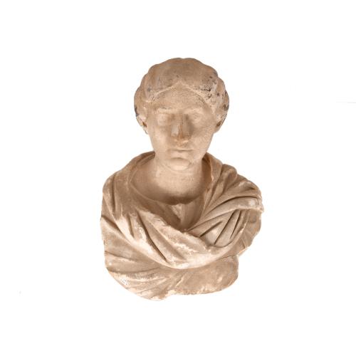 Busto de dama estilo neoclásico, segunda mitad siglo XIX
