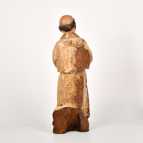 LATE 18TH CENTURY CATALAN SCHOOL Figure of a bishop