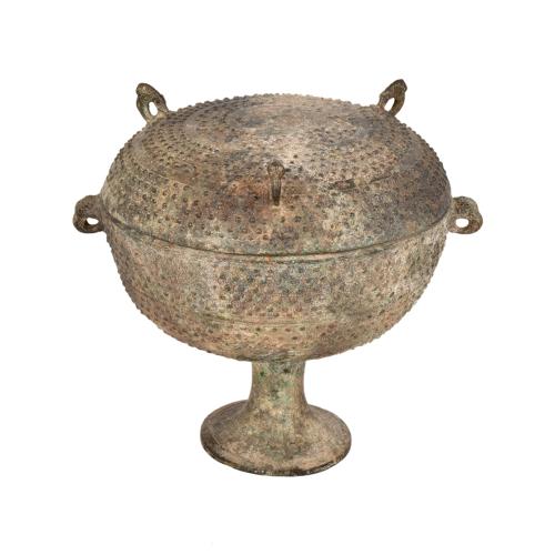 ESCUELA CHINA, SIGLO XIX. SIGUIENDO MODELOS DE LA DINASTÍA MING, recipiente