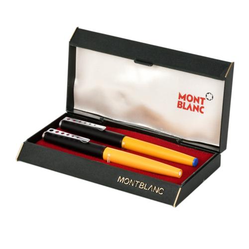 MONTBLANC.  Lote de pluma y bolígrafo, años 70'
