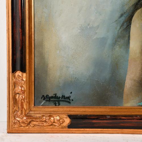 RAMÓN AGUILAR MORÉ (1924-2015). "Joven con camiseta azul", 