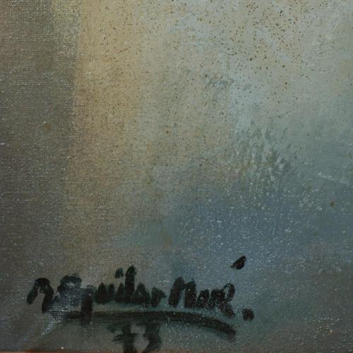 RAMÓN AGUILAR MORÉ (1924-2015). "Joven con camiseta azul", 