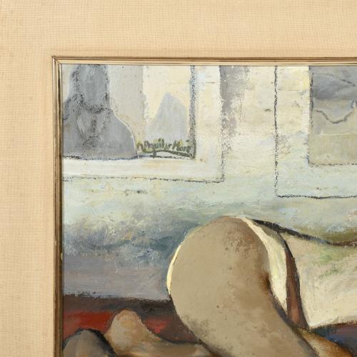 RAMÓN AGUILAR MORÉ (1924-2015). "Joven tumbada".