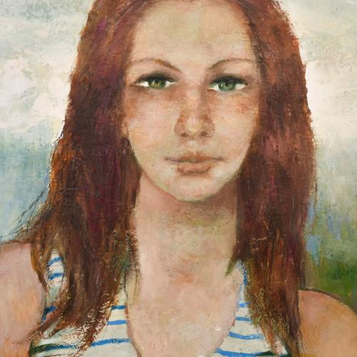 RAMÓN AGUILAR MORÉ (1924-2015). "Retrato joven".