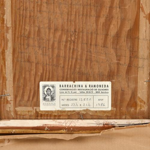 ESCUELA ITALIANA, SIGLO XVIII-XIX. "Virgen con niño".