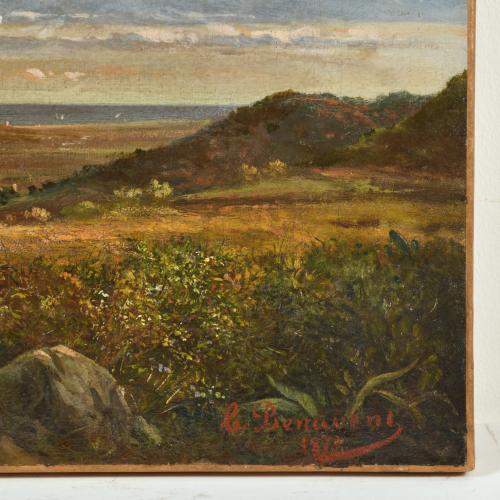 GAIETÀ BENAVENT Y ROCAMORA (1834-1910).  "Vista de Barcelon