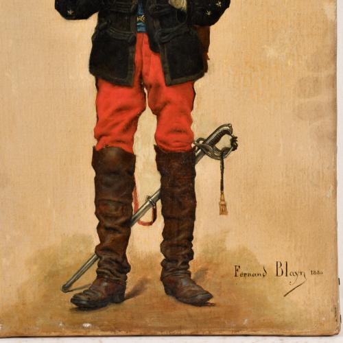 FERNAND BLAYN (1853-1892).  "Soldado", 1880.