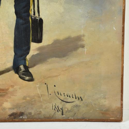 JOSEP CUSACHS I CUSACHS (1851-1908). "Comandante de Husares