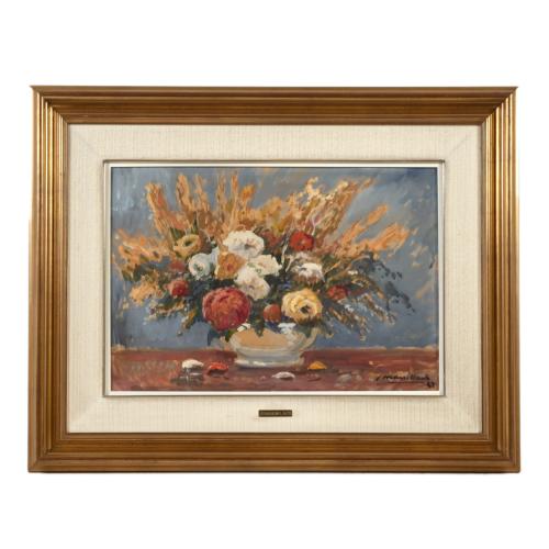 JOAQUIM MARSILLACH CODONY (1905-1986). "Jarrón flores", 1947.