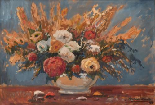 JOAQUIM MARSILLACH CODONY (1905-1986). "Jarrón flores", 1947.