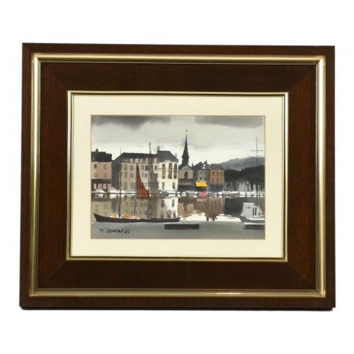 FREDERIC LLOVERAS HERRERA (1912-1983). "Vista urbana", 1982.