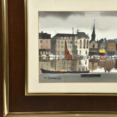 FREDERIC LLOVERAS HERRERA (1912-1983). "Vista urbana", 1982.